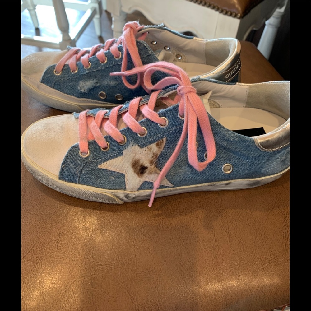 Golden Goose denim sneakers